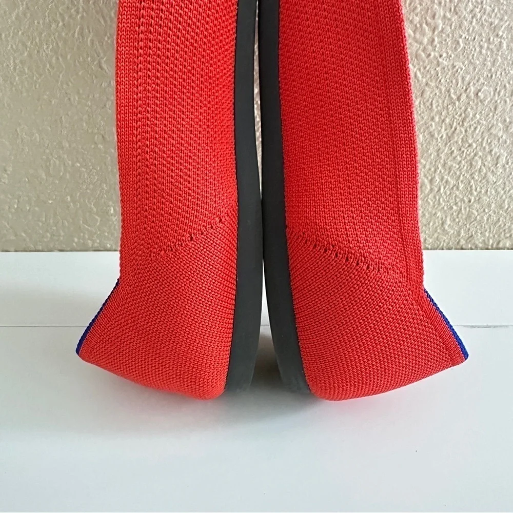 NWOT Rothy’s Women's The Point Flame Red Color Pointed-Toe Flats sz W10.5 - Picture 11 of 15